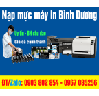 Nạp mực in Bình Dương - Địa chỉ sửa máy in uy tín Bình Dương