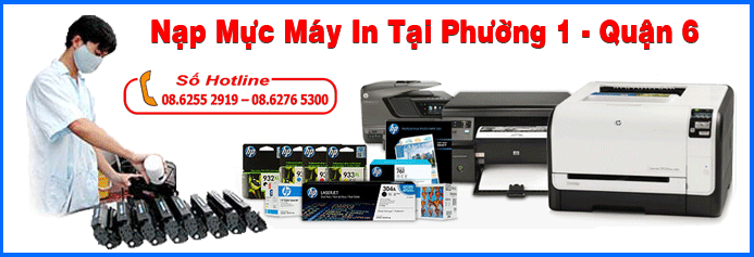 Nạp mực máy in phường 1 - Quận 6
