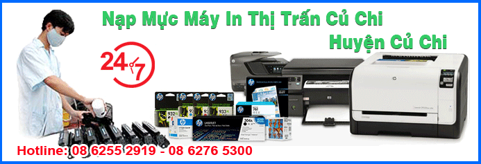 Nạp mực máy in Thị trấn Củ Chi - Huyện Củ Chi