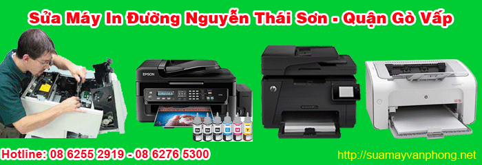 Sửa máy in đường Nguyễn Thái Sơn quận Gò Vấp